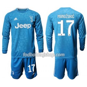 Juventus Mandzukic 17 Børn 3. Fodboldsæt 2019-20 L/S (+ Korte bukser)